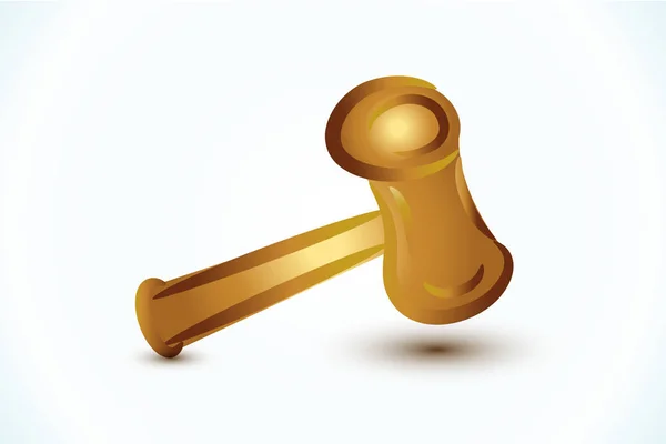 Logo van het symbool van de hamer — Stockvector