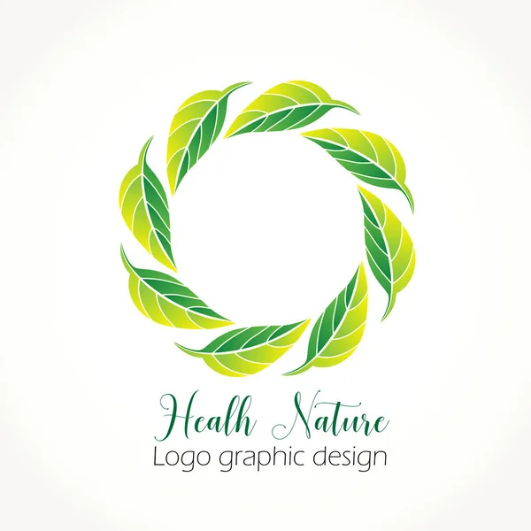 Reciclar Ecología Naturaleza Hojas Logo Vector Imagen Diseño — Vector de stock