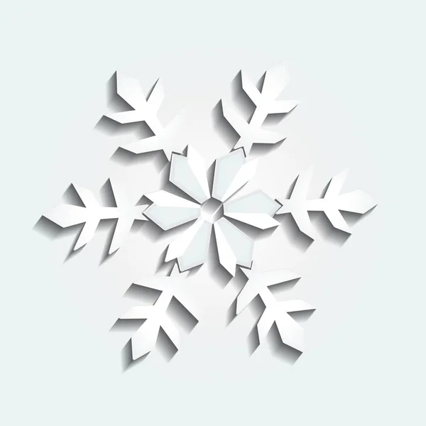 Vector Kerstmis Sneeuwvlok Ornament Pictogram Achtergrond Banner Webafbeelding Sjabloon — Stockvector