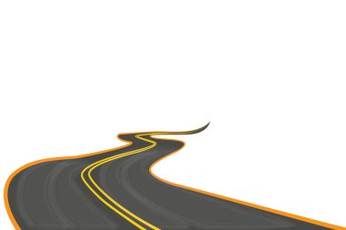 Yol izole öge logo vektör grafik tasarımı