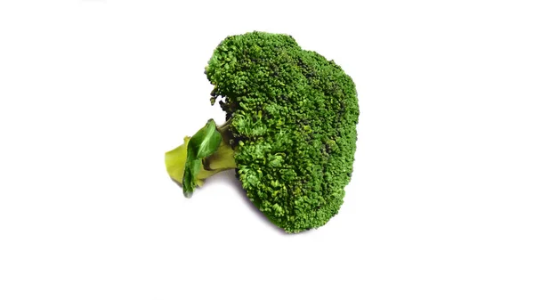 Bunch Broccoli Hälsosam Kost Ekologisk Kost Veggie Isolerad Vit Bakgrund — Stockfoto