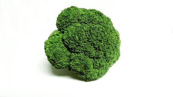 Bunch Broccoli Hälsosam Kost Ekologisk Kost Veggie Isolerad Vit Bakgrund — Stockfoto