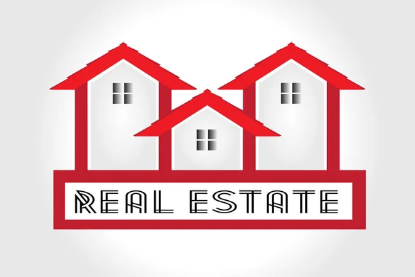 Logo Real Estate House Vector Design Template — Stock Vector
