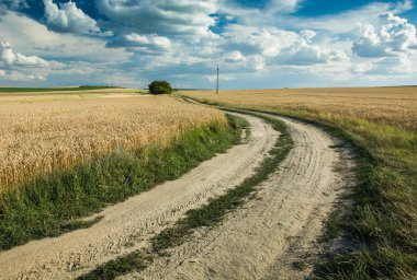 Sandy yol alanları üzerinden dönüm