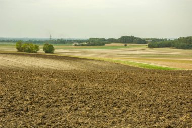 Tepelerde sürülmüş alan