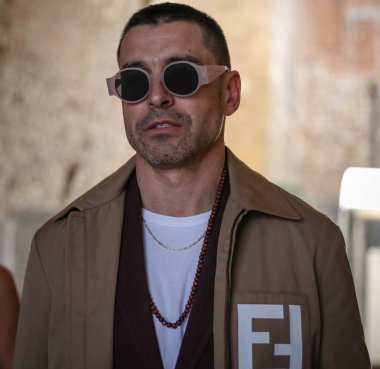 Floransa-12 Haziran 2018 Alex Badia Pitti sırasında sokakta.