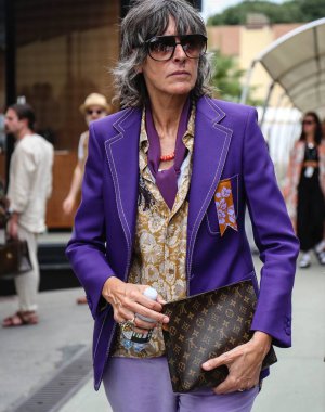 Floransa-12 Haziran 2018 Ana Gimeno Brugada Pitti sırasında sokakta.