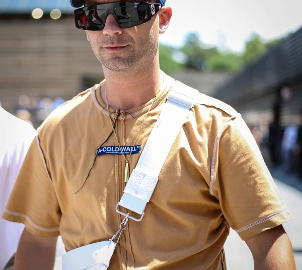 Florença Junho 2018 Alessandro Altomare Rua Durante Pitti — Fotografia de Stock