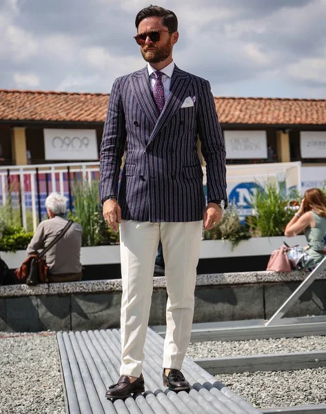 Floransa-12 Haziran 2018 Niccolo' Cesari Pitti sırasında sokakta.