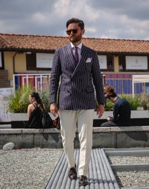 Floransa-12 Haziran 2018 Niccolo' Cesari Pitti sırasında sokakta.