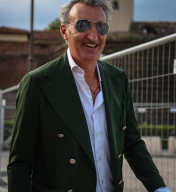 Floransa-12 Haziran 2018 Luca Roda Pitti sırasında sokakta.