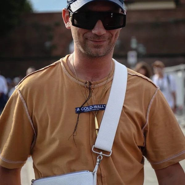 Florence June 2018 Alessandro Altomare Street Pitti — Stock Photo, Image