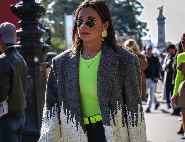 Paris Fransa Eylül 2018 Danielle Bernstein Paris Moda Haftası Sırasında — Stok fotoğraf