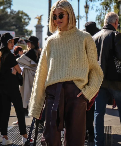 Paris France Septembre 2018 Xenia Van Der Woodsenseen Dans Rue — Photo