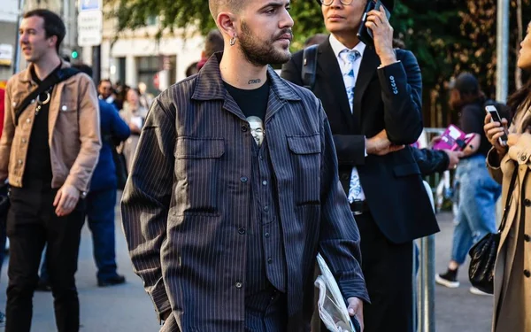 Paris França Setembro 2018 Marc Gohring Rua Durante Paris Fashion — Fotografia de Stock