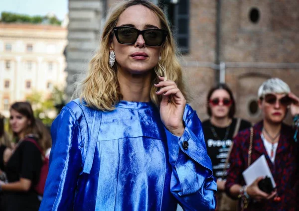Milan Talya Eylül 2018 Candela Pelizza Milano Moda Haftası Sırasında — Stok fotoğraf