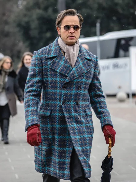 Streetstyle Pitti Immagine uomo 8 January 2019 — Stock Photo, Image