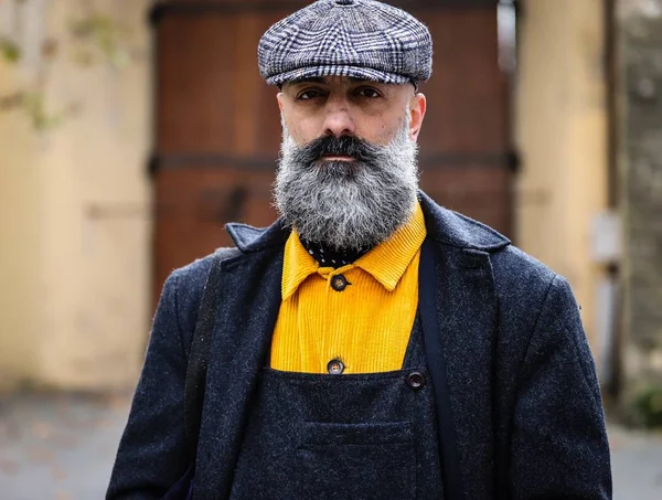 Streetstyle Pitti Uomo 9 Ιανουαρίου 2019 — Φωτογραφία Αρχείου