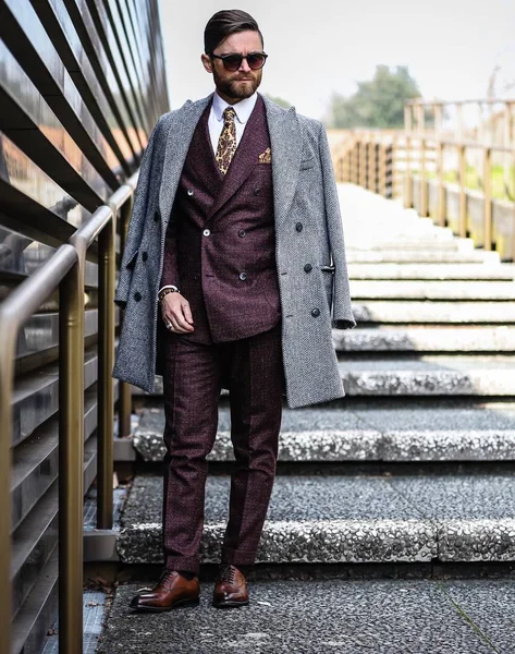 Streetstyle Pitti Uomo 9 January 2019 — Stock Photo, Image