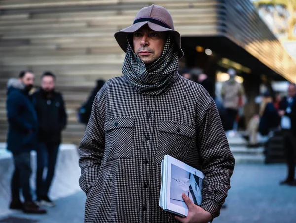 Streetstyle Pitti Uomo 10 januari 2019 — Stockfoto