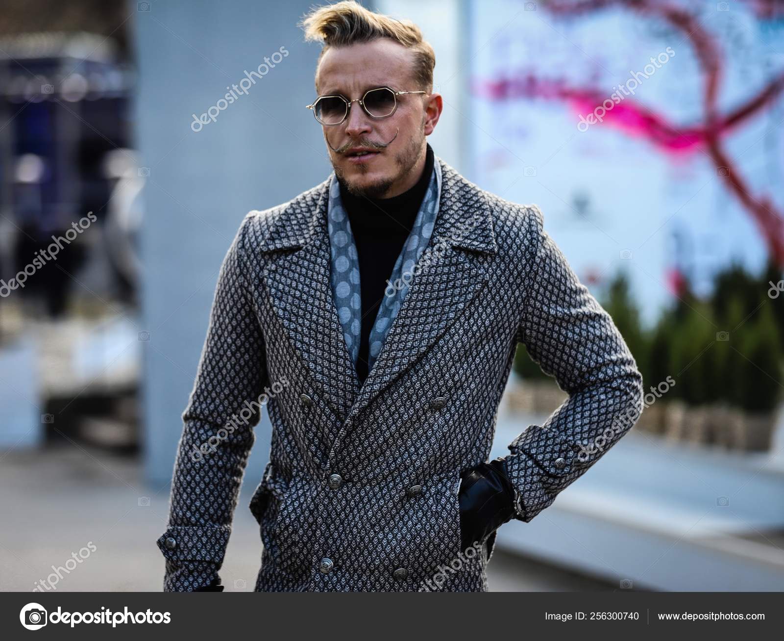 Streetstyle Pitti Uomo 11 January 2019 Stock Editorial Photo Delsignore 256300740
