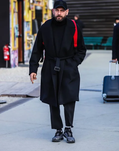 Streetstyle Pitti Uomo 11 januari 2019 — Stockfoto