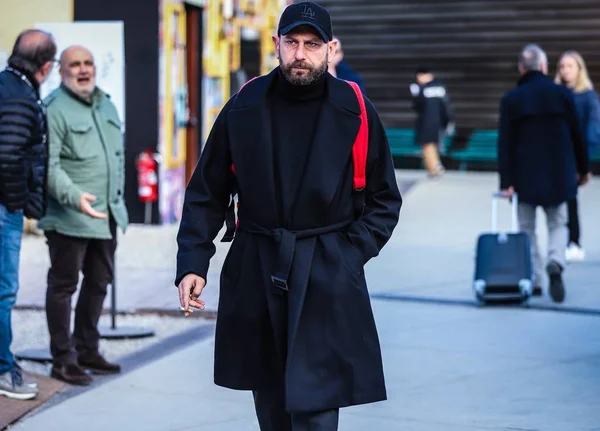 Streetstyle Pitti Uomo 11 January 2019 — Stock Photo, Image