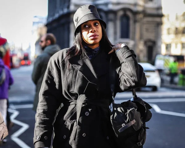 stock image London Fashion Week Streetsytle 15 Febbraio 2019