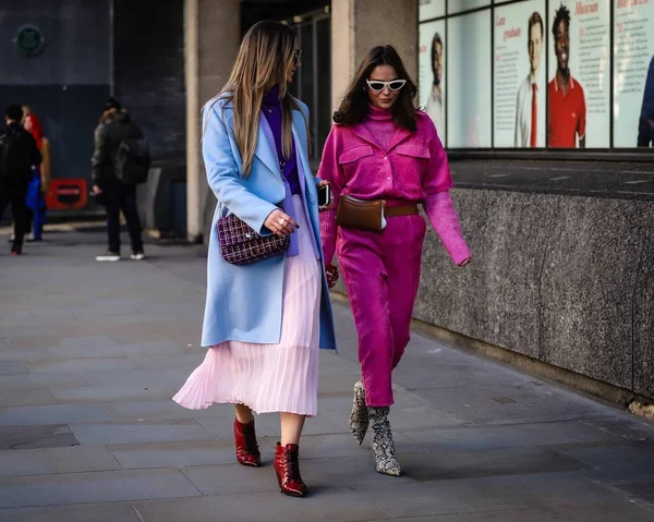 런던 패션 위크 스트리트시틀 15 Febbraio 2019 — 스톡 사진
