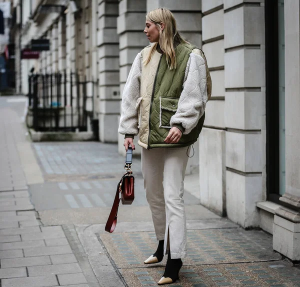 London Fashion Week Streetsytle 16 febbraio 2019 — Stockfoto