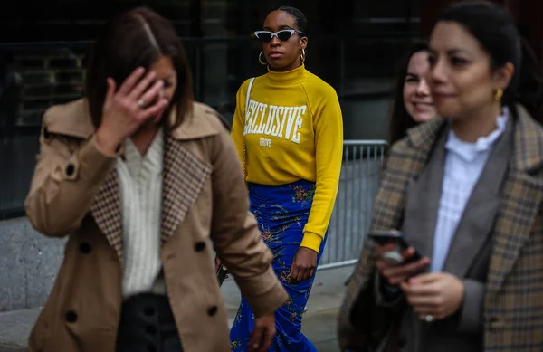 London Fashion Week Streetsytle 16 febbraio 2019 — Foto Stock