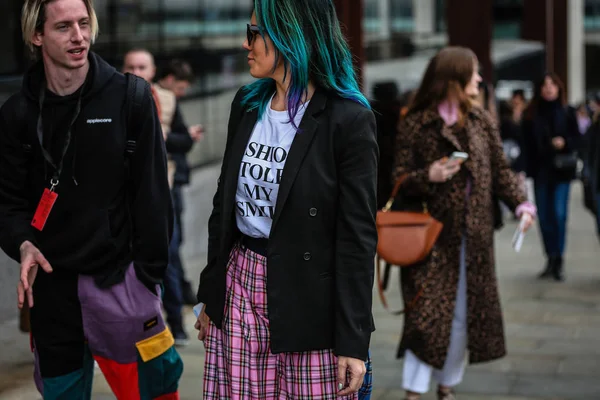 Εβδομάδα μόδας του Λονδίνου 16 Febαμπρίνο 2019 — Φωτογραφία Αρχείου