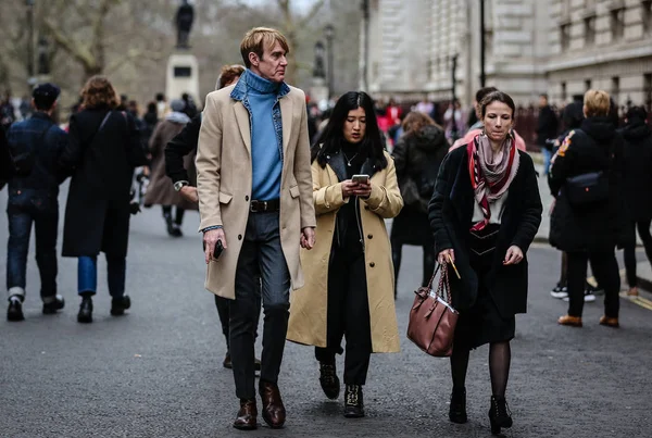 Semana de la Moda de Londres Streetsytle 16 febrero 2019 —  Fotos de Stock