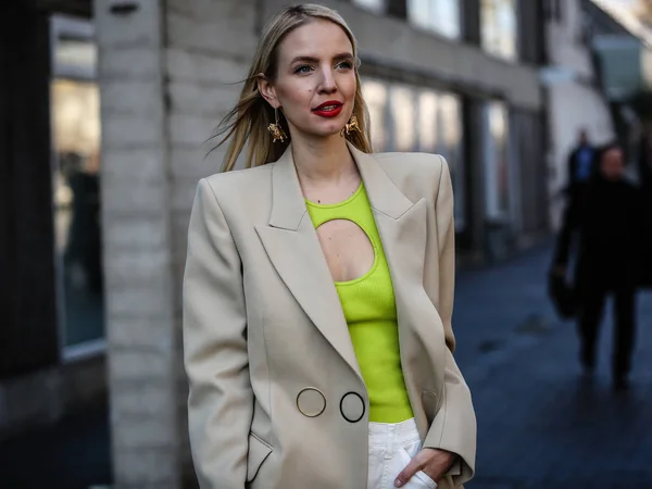 London Fashionweek Streetstyle 17 Febbraio 2019 — Zdjęcie stockowe