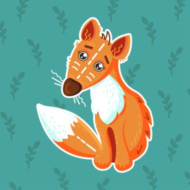 Küçük tilki vektör çizim