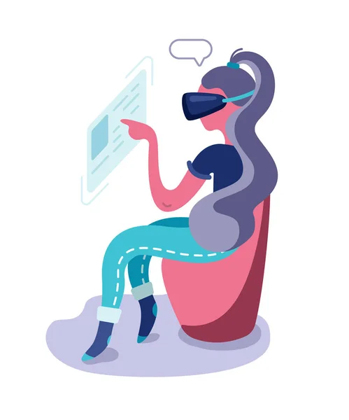 Augmented gerçeklik gözlük vektör