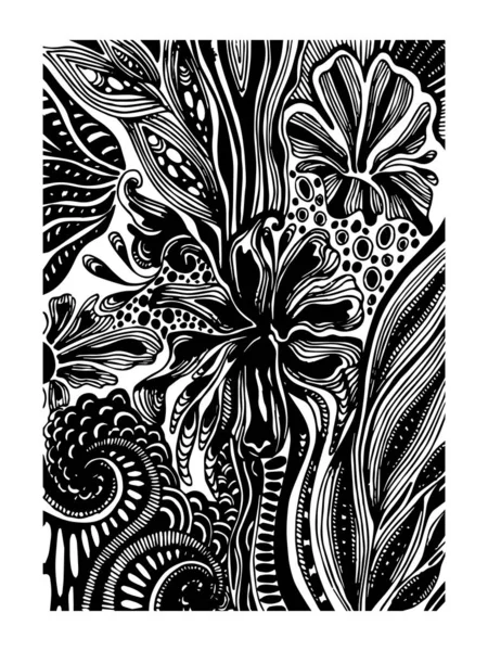 Çiçek stilize vektör deseni