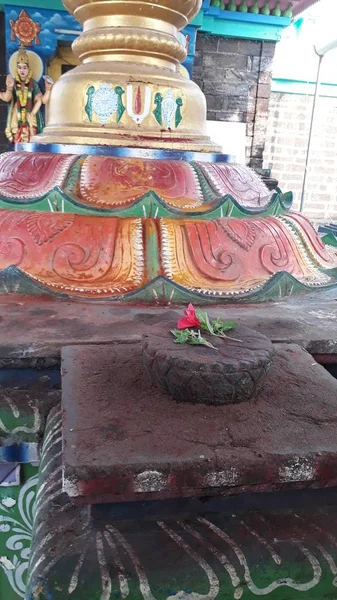 Antharvedi, Андхра-Прадеш/Індія-10 січня 2019: знаменитий храм Antharvedi на березі річки годдварі, який є затока бенгальська і Вашта-Говдварі конвергентна точка — стокове фото
