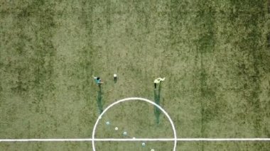 Uçağın shot futbol eğitim.