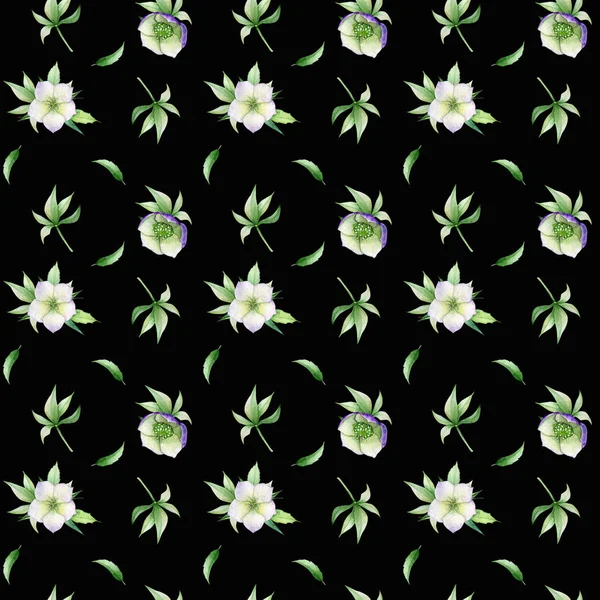 Seamless pattern of sprign flowers — Stock Photo, Image