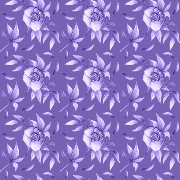 Απρόσκοπτη μοτίβο λουλούδια sprign — Φωτογραφία Αρχείου