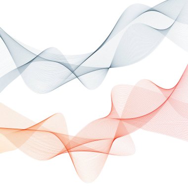 Soyut dalgalar arka plan, dalgalı çizgiler. Şeffaf çizgiler