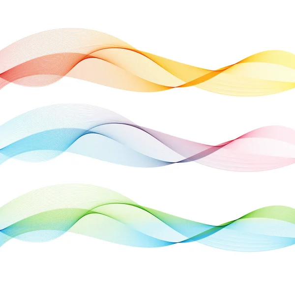 Beyaz arka planda soyut dalgalar. Saydam çizgiler