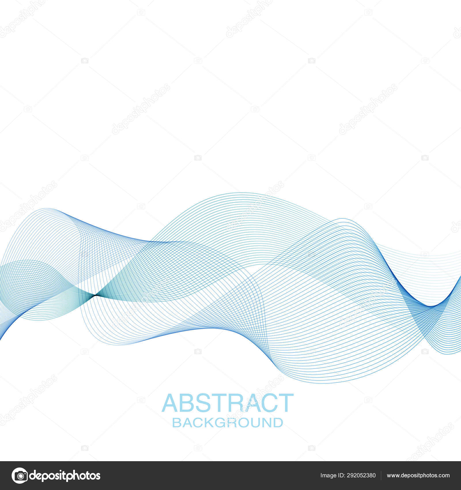 抽象的な波の背景 波線 透明な線 ストックベクター C Vesta2k Gmail Com