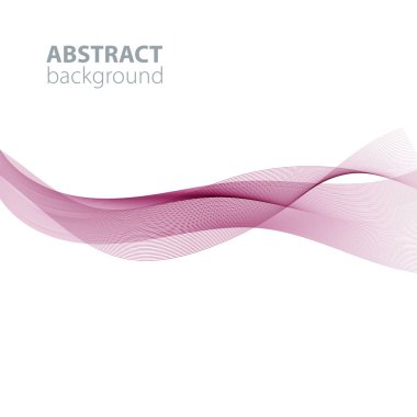 Beyaz arka planda soyut dalgalar. Saydam çizgiler