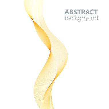 Beyaz arka planda soyut dalgalar. Saydam çizgiler