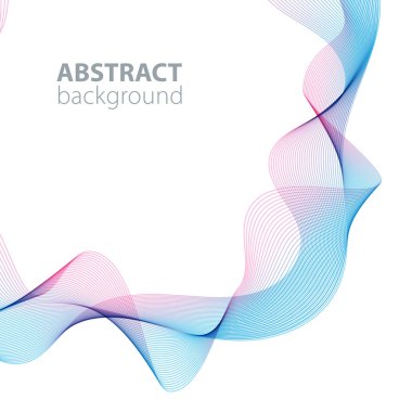 Soyut dalgalar arka plan. Saydam çizgiler