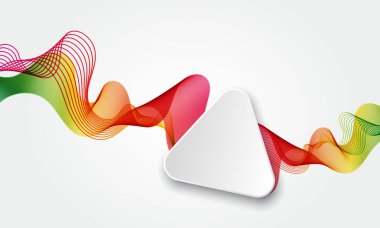 Modern dalga ve satış afiş