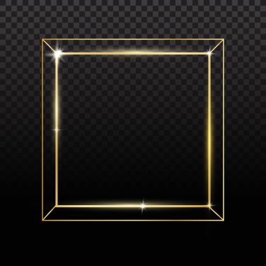 Altın parıltı lı altın pırıltılı altın pırıltı, siyah üzerine izole edilmiş