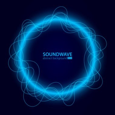 Soundwave vektör soyut arka plan. Müzik radyo dalgası. Ses dijital kayıt, titreşim, nabız ve müzik soundtrack Işareti.